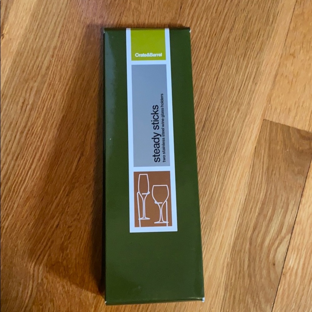 Crate & Barrel steady sticks for wine glasses